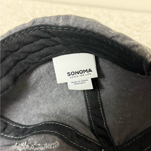 Sonoma Cat Mom Heather Gray Denim Cap Hat Crazy Cat Lady - Picture 4 of 5